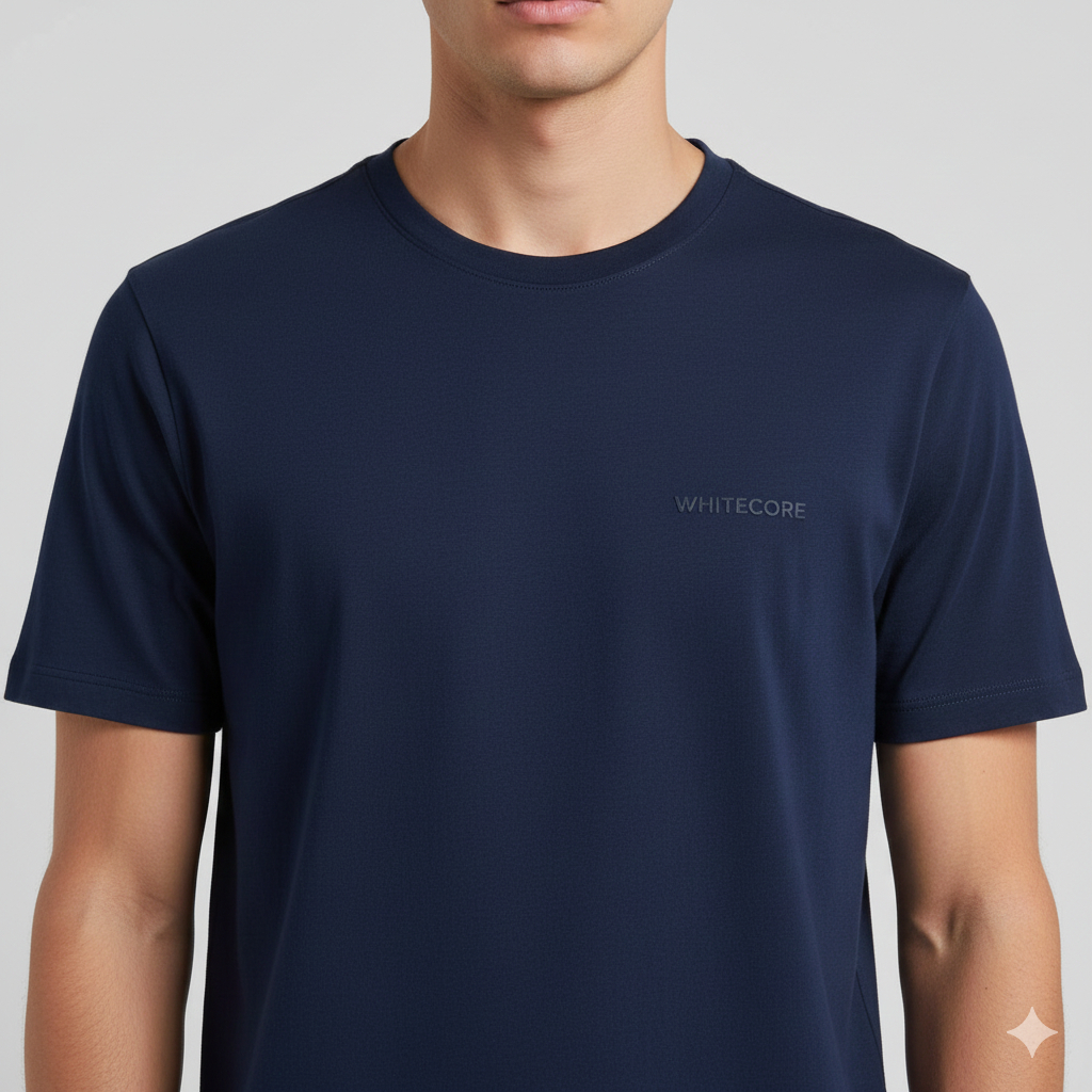 Whitecore - Kaos Polos Pria Warna Navy