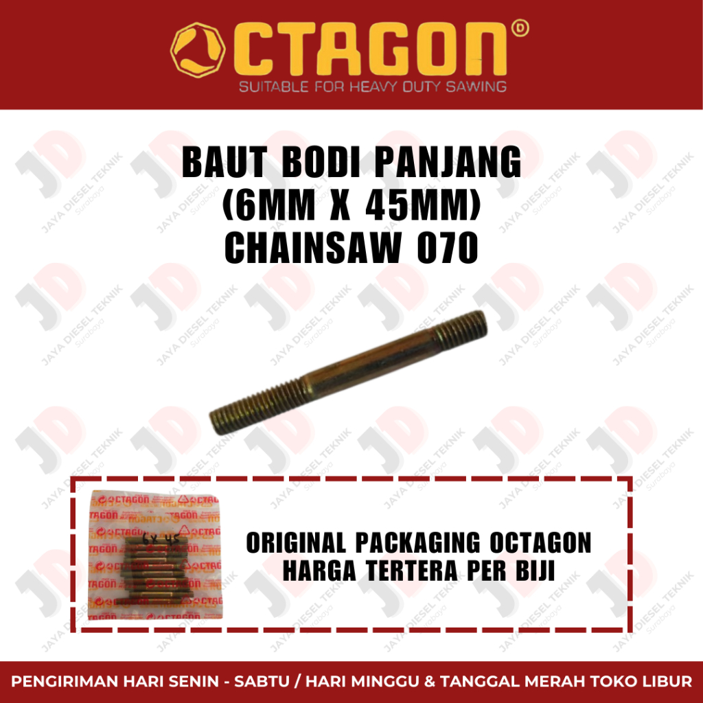 Baut Body Panjang Chainsaw 070 Original Merek Octagon