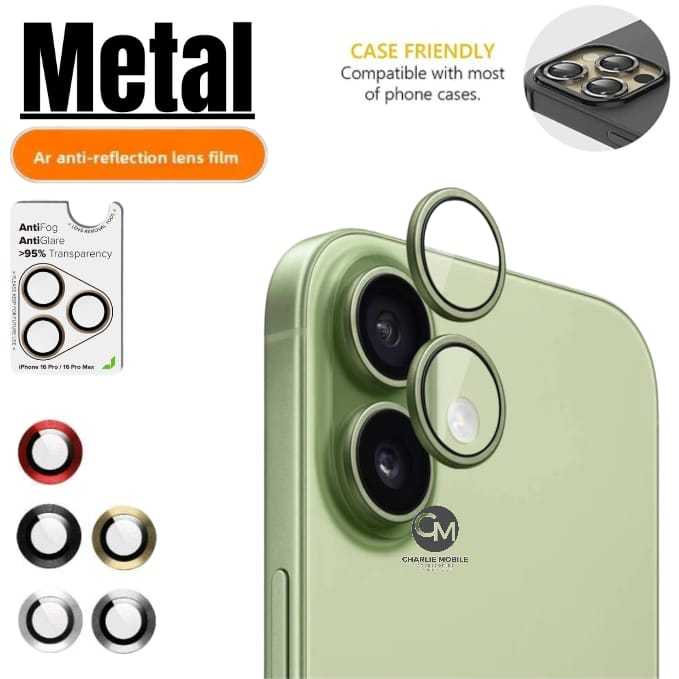 Ring pelindung kamera metal lens protector camera Anti Reflective dan Anti Fog for iPhone 17 17 AIR
