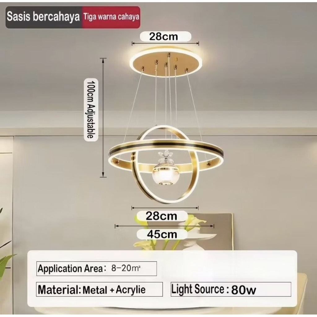 lampu gantung / lampu gantung plafon / lampu hias / lampu minibar
