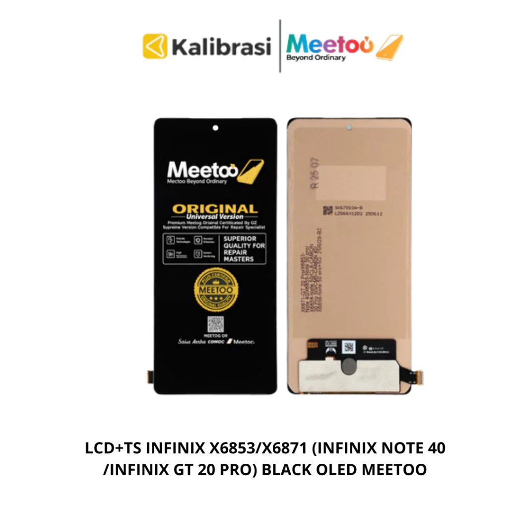 LCD+TS INFINIX X6853/X6871 (INFINIX NOTE 40/INFINIX GT 20 PRO) BLACK OLED MEETOO