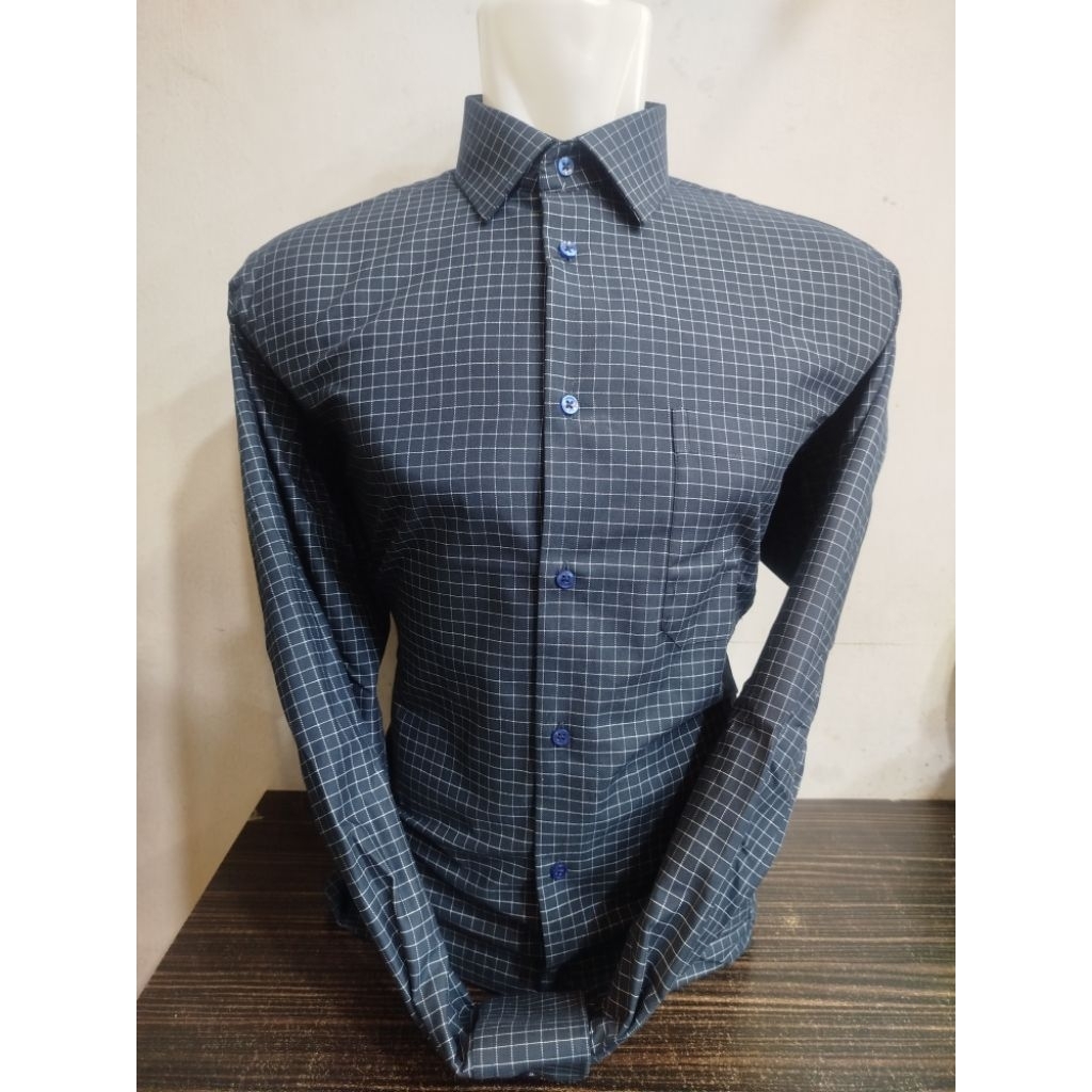 Kemeja Alisan LenganPanjang Motif Kotak