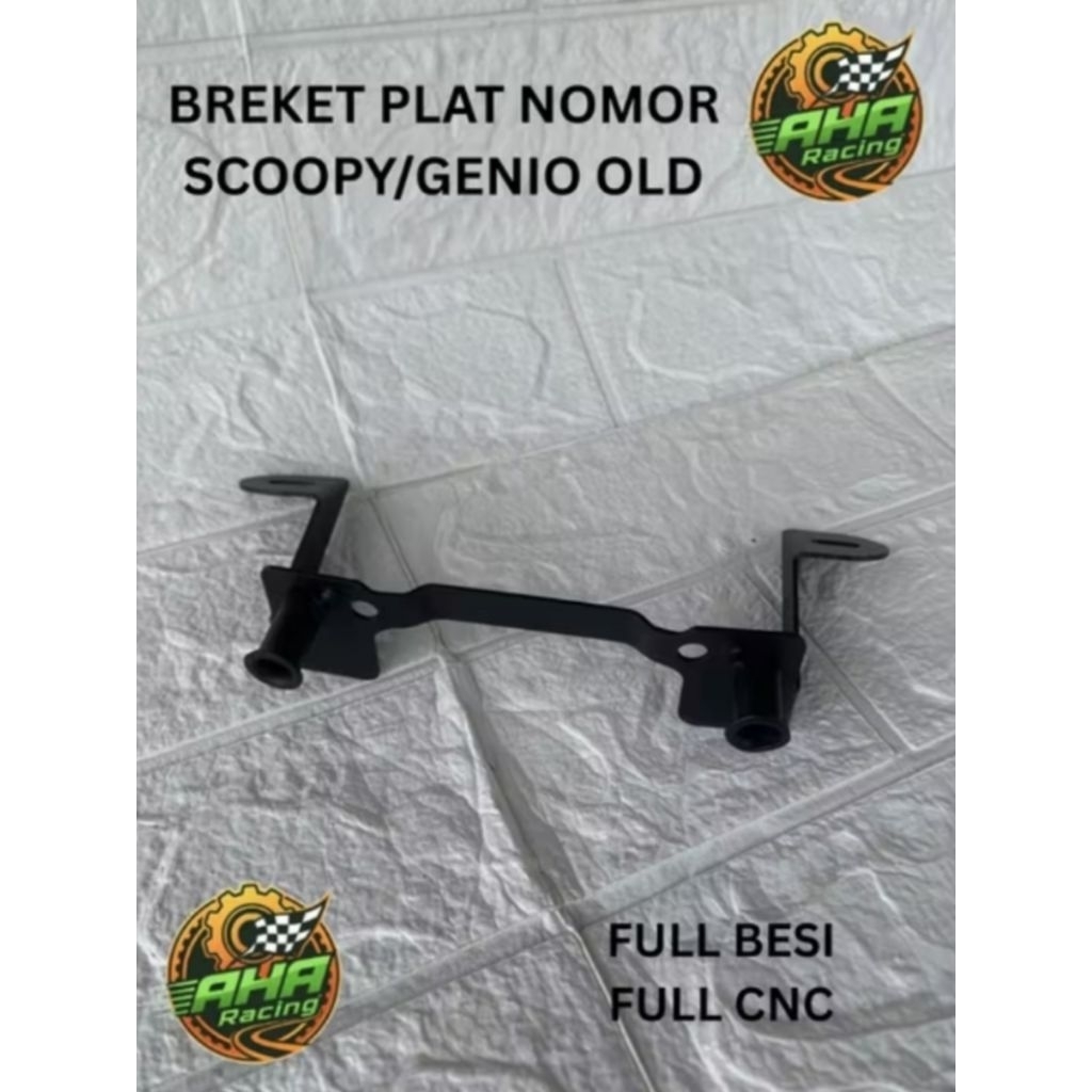 BREKET PLAT NOMER SCOOPY OLD/GENIO bracket plat nomor scoopi, dudukan plat nomer scoopy