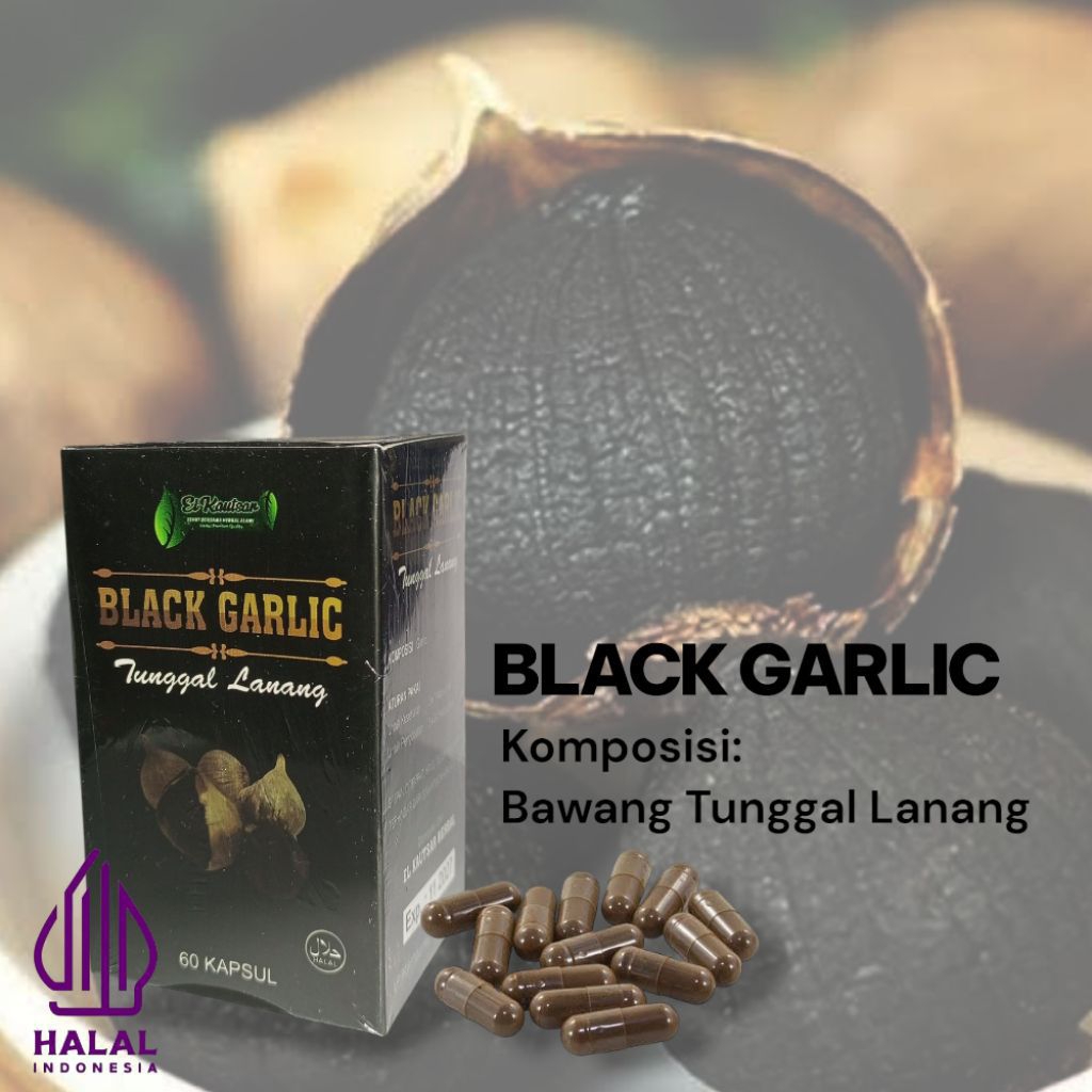 BLACK GARLIC KAPSUL|BAWANG TUNGGAL KAUTSAR 60 KAPSUL