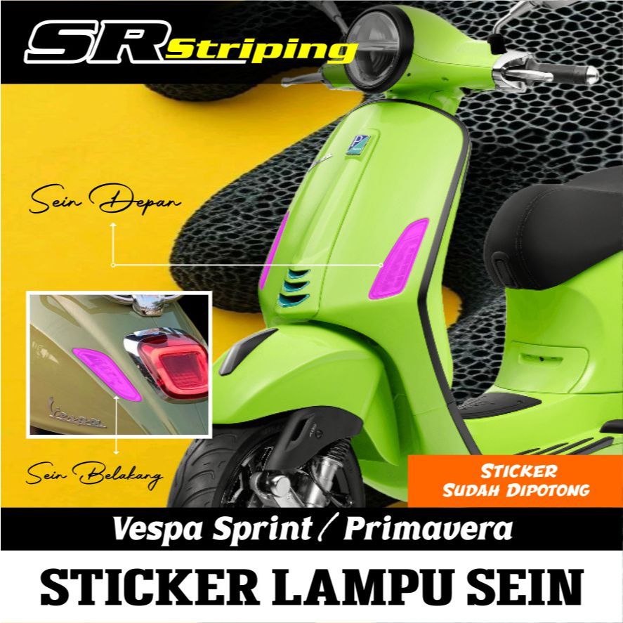 Stiker Lampu Sein Vespa Sprint/Primavera | Stiker Lampu Sein Vespa  Sprint/Primavera | Stiker Pelind