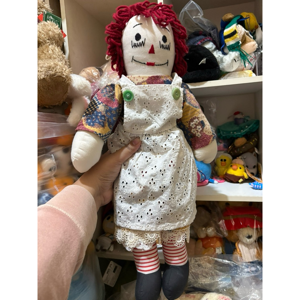 Boneka Raggedy Ann Handmade Flower Lace Clothes 55cm