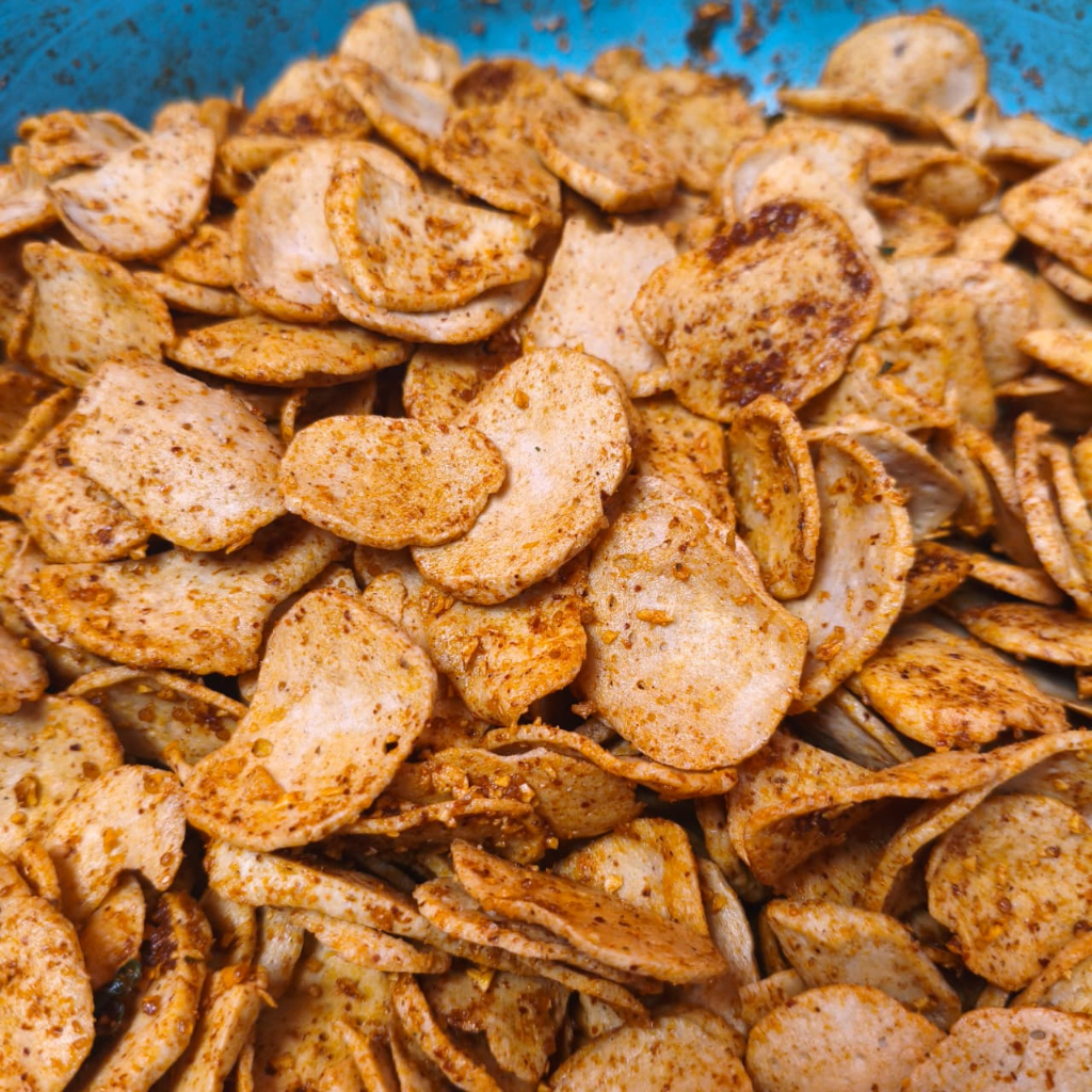 Basreng Pedas Daun Jeruk Renyah Gurih Tanpa Bahan Pengawet Kripik Basreng Basreng Koin