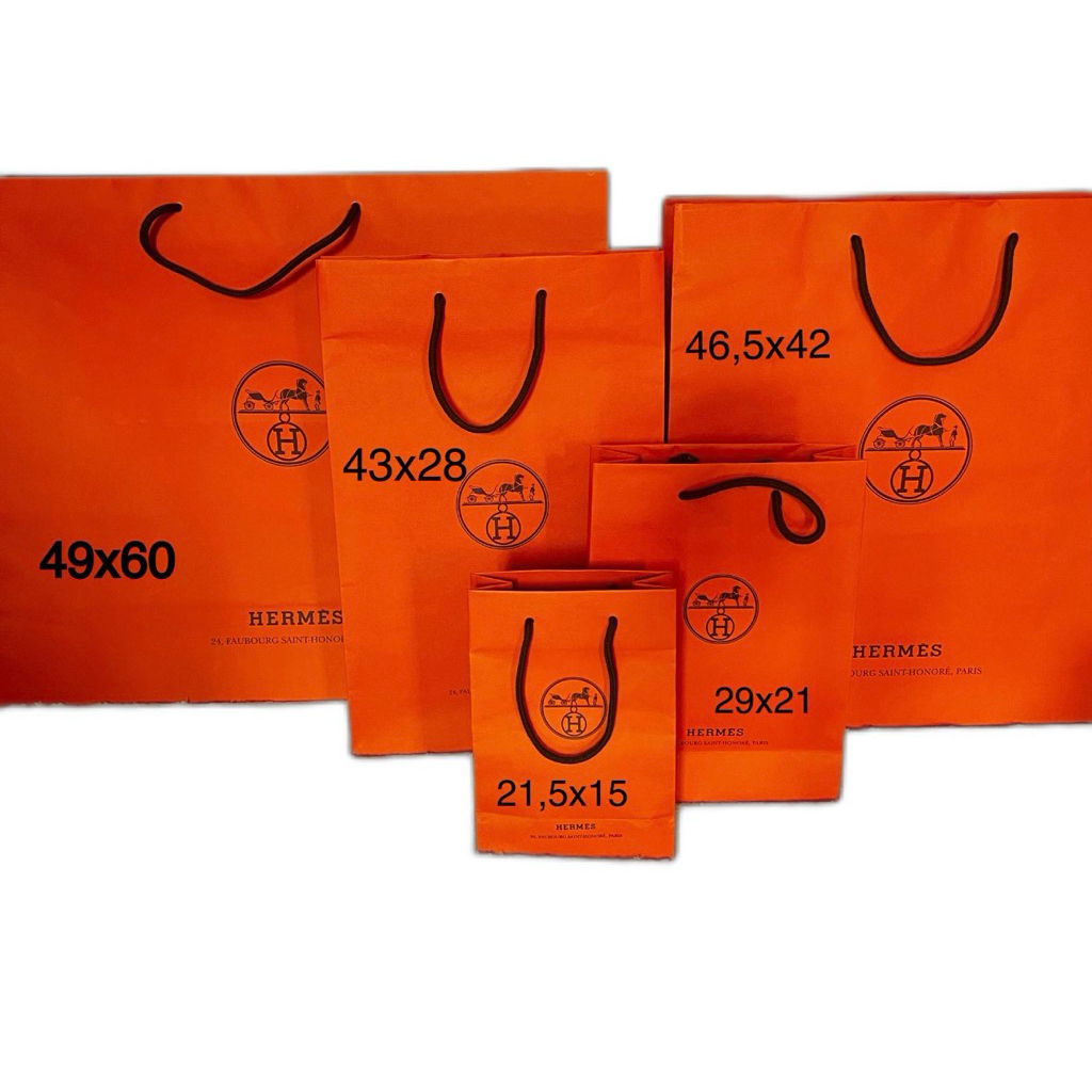 hermes paper bag
