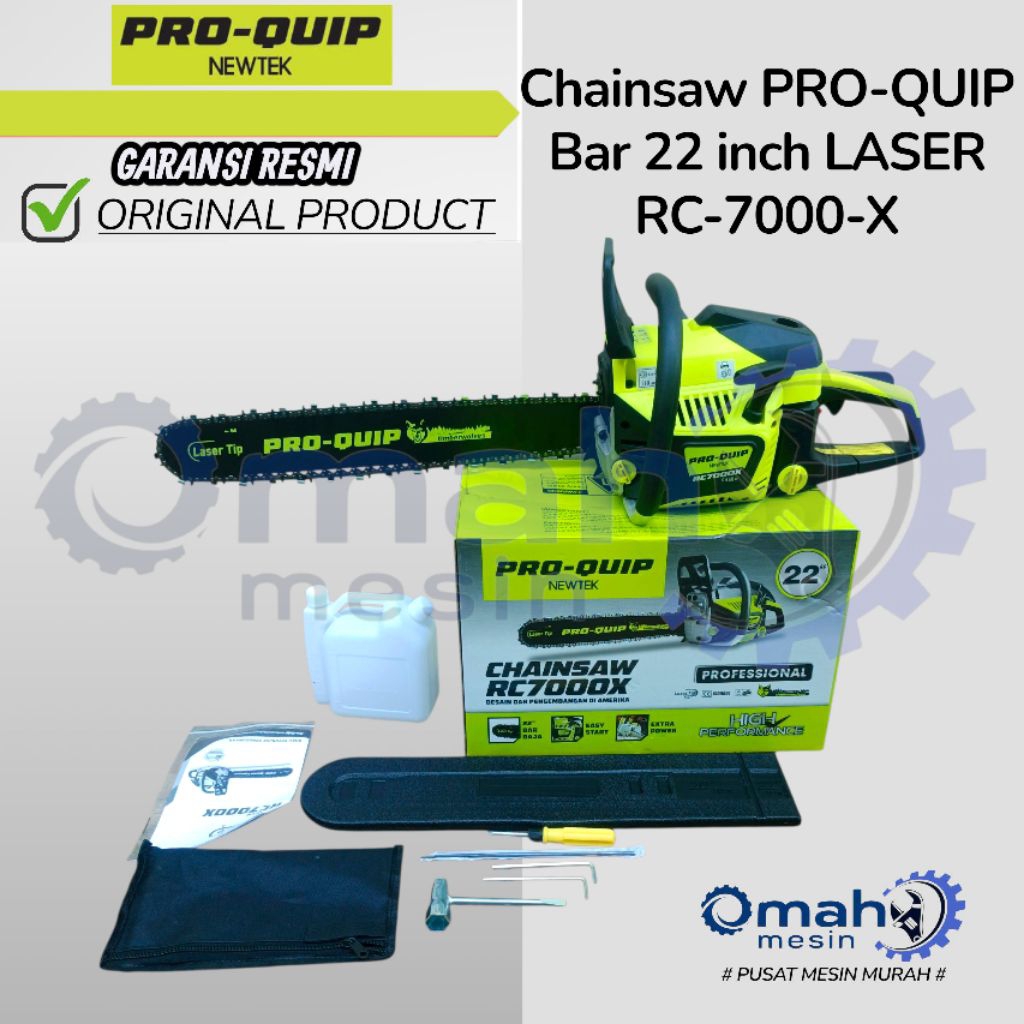 Mesin Senso 22 inch Bar Baja Merk PRO-QUIP RC7000X / Mesin Chainsaw 22 inch Bar Baja PRO-QUIP