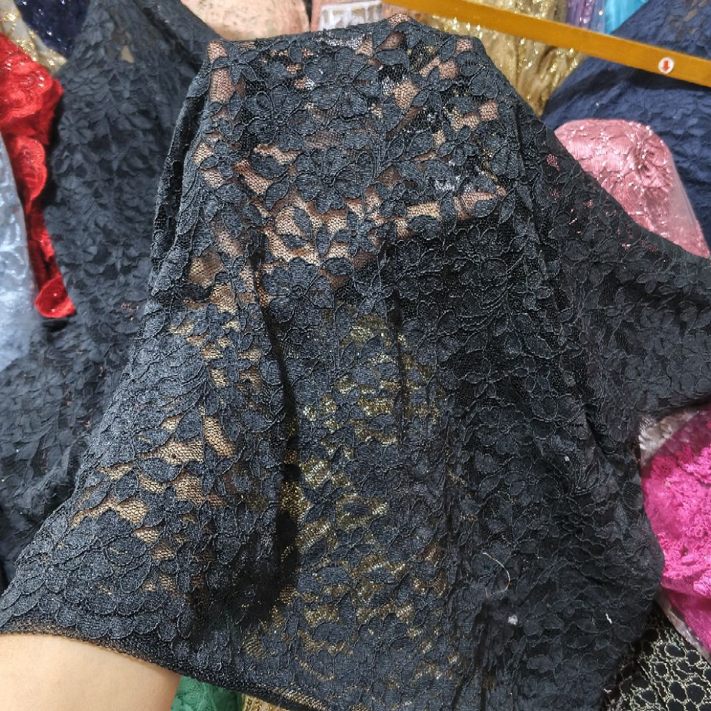 kain brokat street - Harga/0,5m - kain brokat motif - kain brokat tulang - bahan brokat kebaya mewah