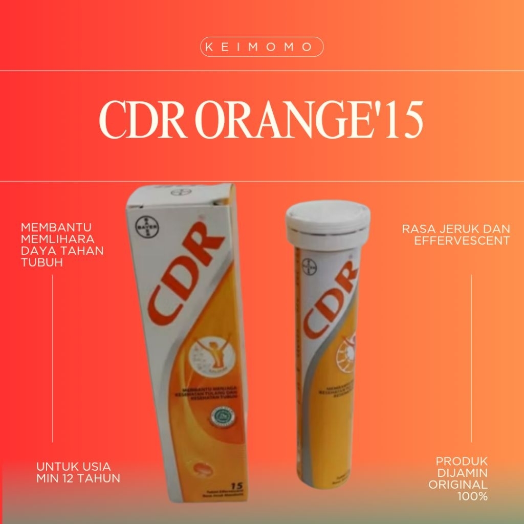 CDR Orange'15 / Vitamin C / Vitamin Tulang /Vitamin CDR