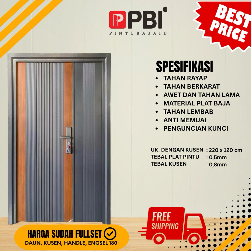 PINTU BAJA LUXURY, PINTU BAJA UTAMA, PINTU BAJA TAHAN KARAT