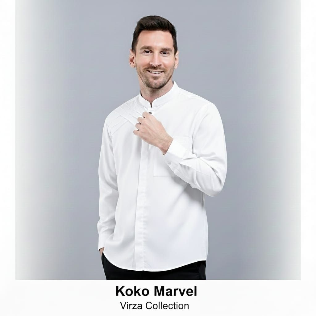 New Koko Pria Lengan Panjang Dewasa Mahogany Toyobo Premium Motif Marvel