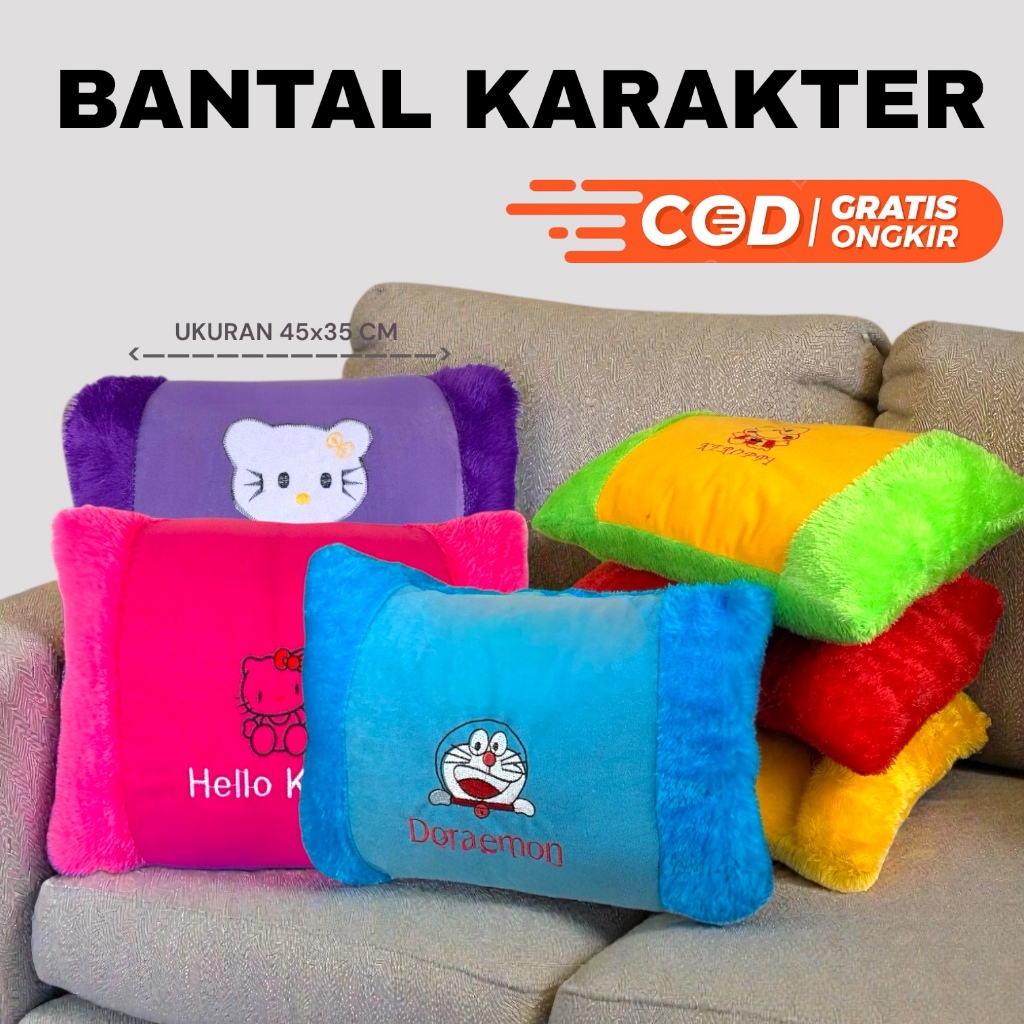 Bantal Sofa, Bantal Karakter Anak Dan Dewasa