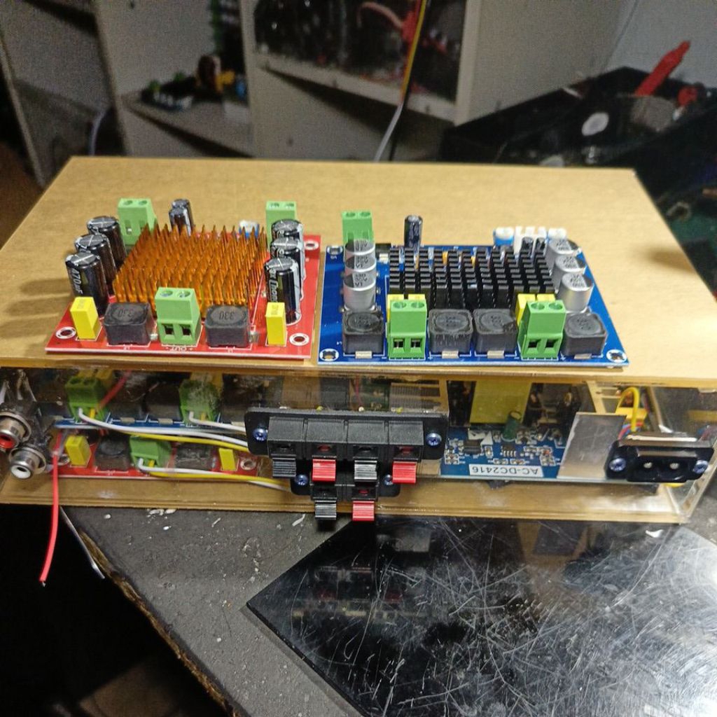 BIG PROMO power amplifier class d tpa3116d2 rakitan 4 cenel 2cemel subwoofer 2cenel midel **