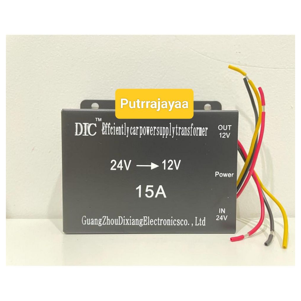 Step Down 15 Amper DC 24 Volt to 12 Volt ORI / Step Down 15A DC 24V ke 12V