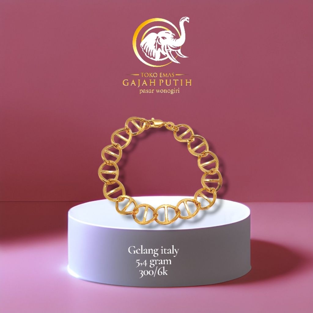 Gelang emas itali 5,4 gram