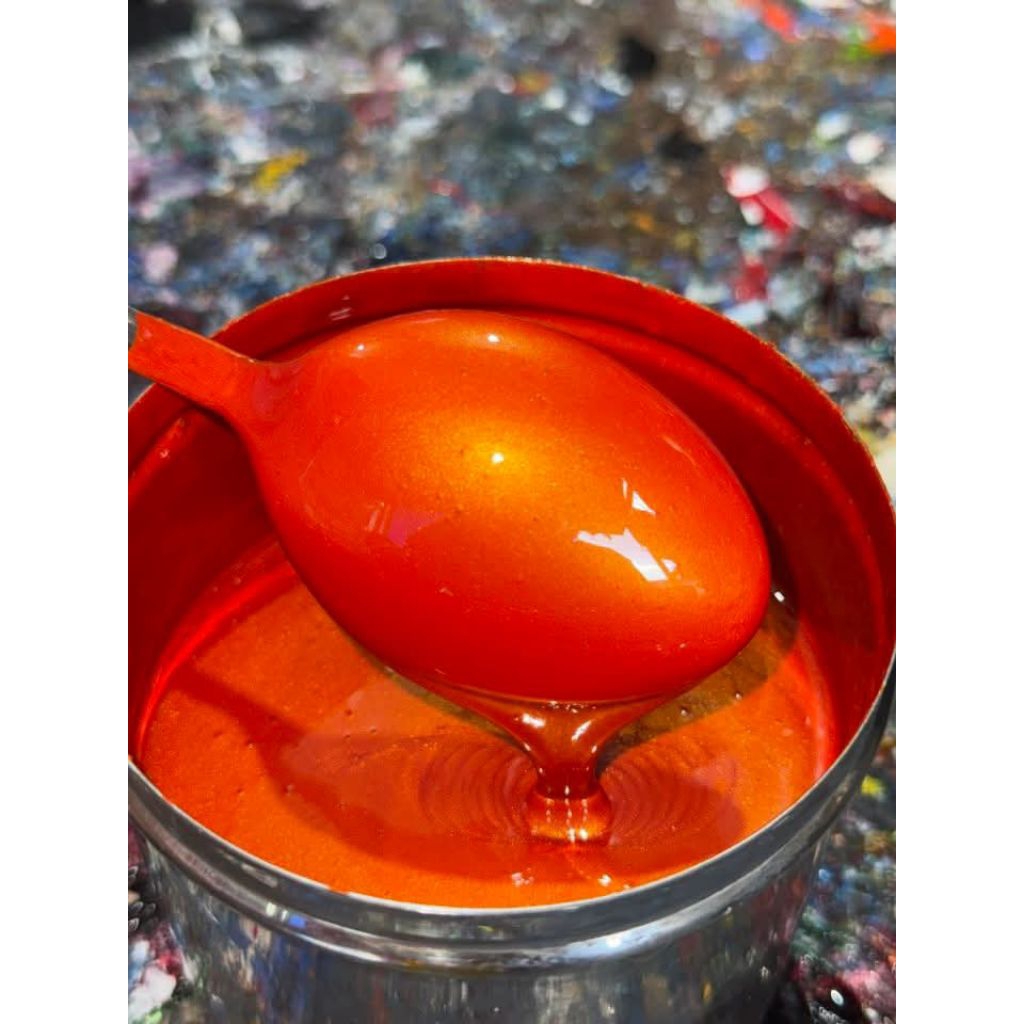 sunkist orange cat pu 250mili original polyurethane orange lembayung gold