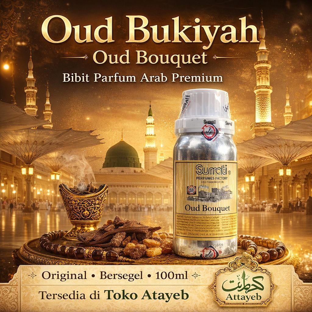 Oud Bukiyah Bibit Parfum Oud Bouquet Surrati Original 100ml Bersegel