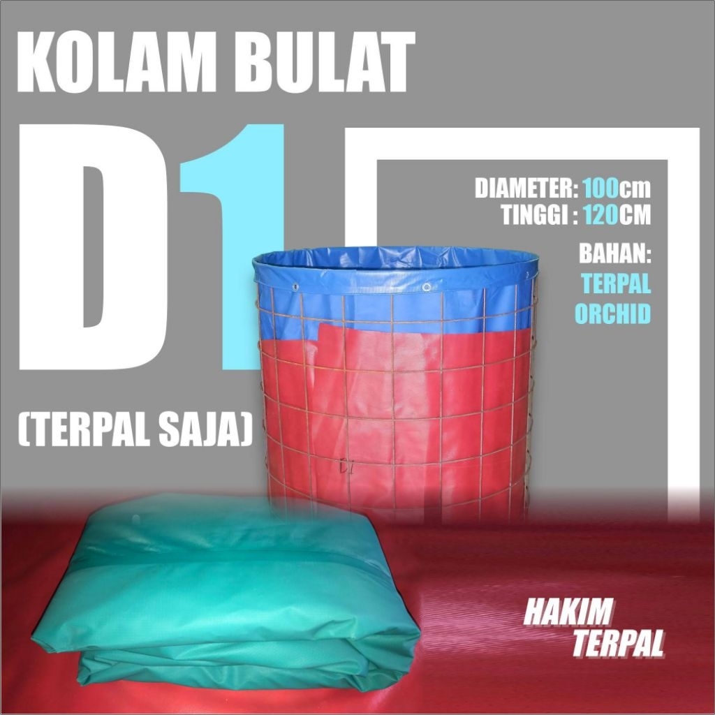 KOLAM BULAT ORCHID D1 TERPAL SAJA