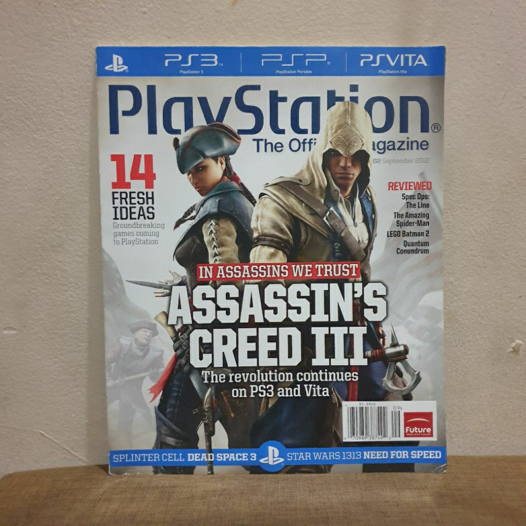 Majalah Game Import Playstation Official Magazine cover Assassins Creed 3