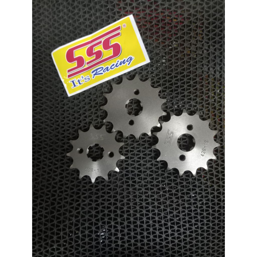 GEAR DEPAN SUZUKI SSS 428 SILVER GEAR DEPAN SUZUKI SMASH LAMA,SMASH TITAN,SHOGUN LAMA/NEW