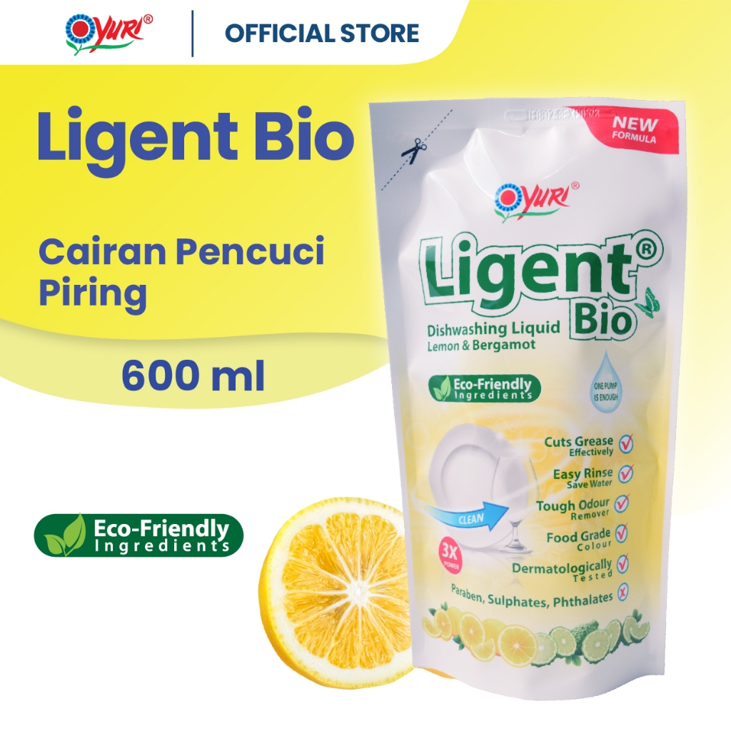 Yuri Ligent Sabun Cuci Piring 600 Ml