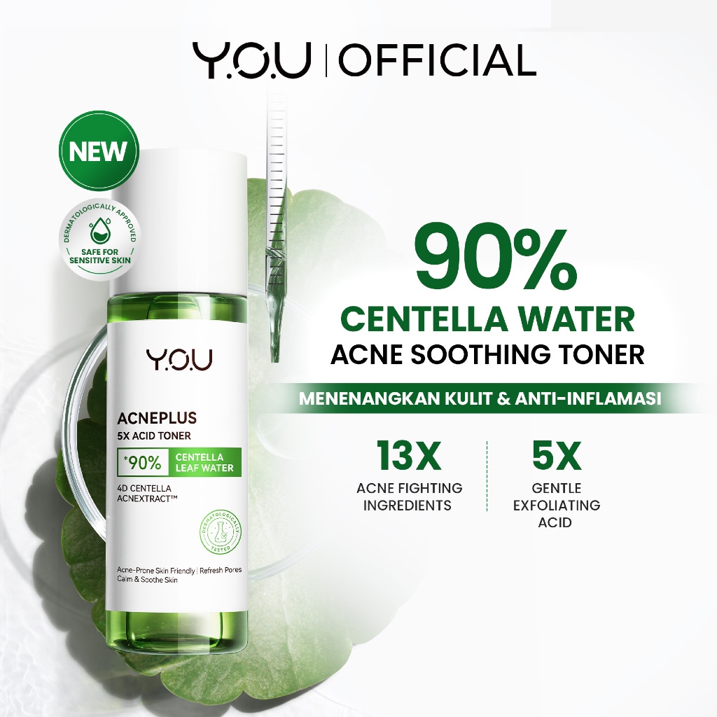 YOU AcnePlus 5X Acid Toner Toner Acne Kulit Berminyak Berjerawat