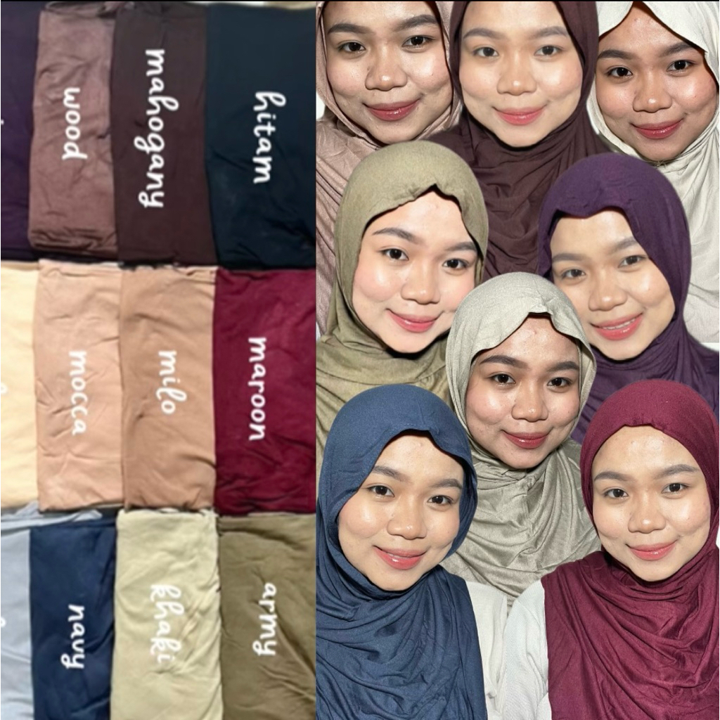 BERGO JISO TENCEL/ BERGO JISO MELEYOT RAYON/ BERGO JISO INSTAN/ PASHMINA INSTAN JISO RAYON TENCEL