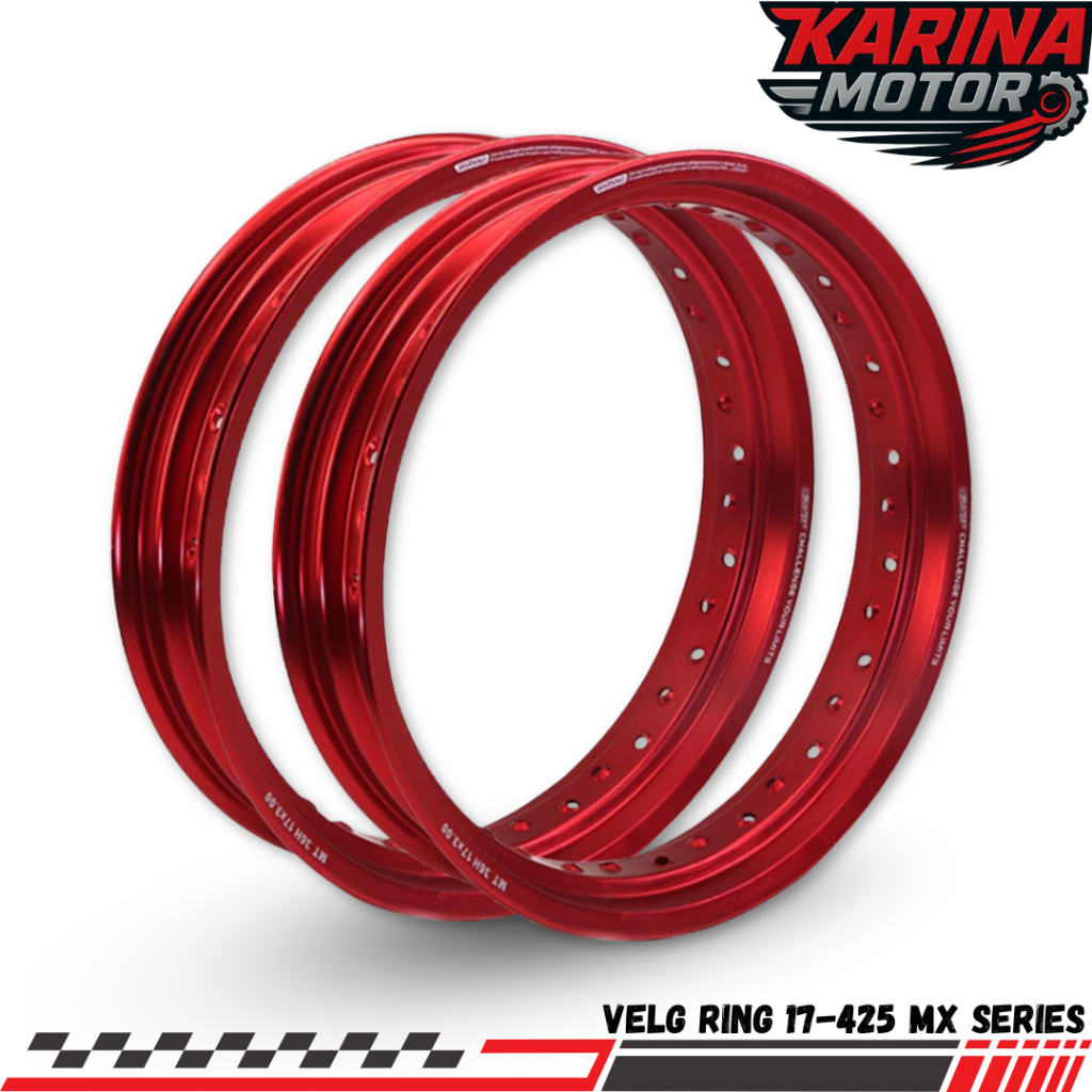 Velg Satuan Tapak Lebar  Ring 17-425  ORIGINAL Scarlet Racing