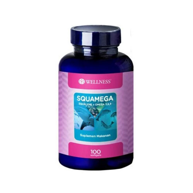 WELLNESS SQUAMEGA SQUALENE+OMEGA 3,6,9 - Wellness Squamega 100 softgels
