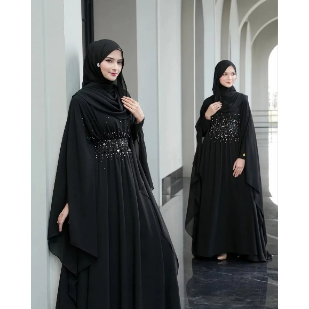 LAYLA KAFTAN DRESS LEBARAN TERBARU DRESS WANITA MUSLIMAH GAMIS PESTA MEWAH ELEGAN KAFTAN PREMIUM