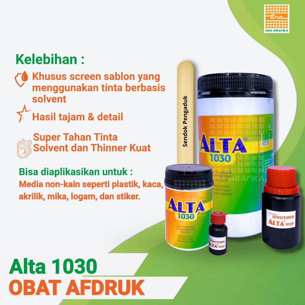 OBAT AFDRUK SABLON | ALTA 1030 (SOLVENT BASE)