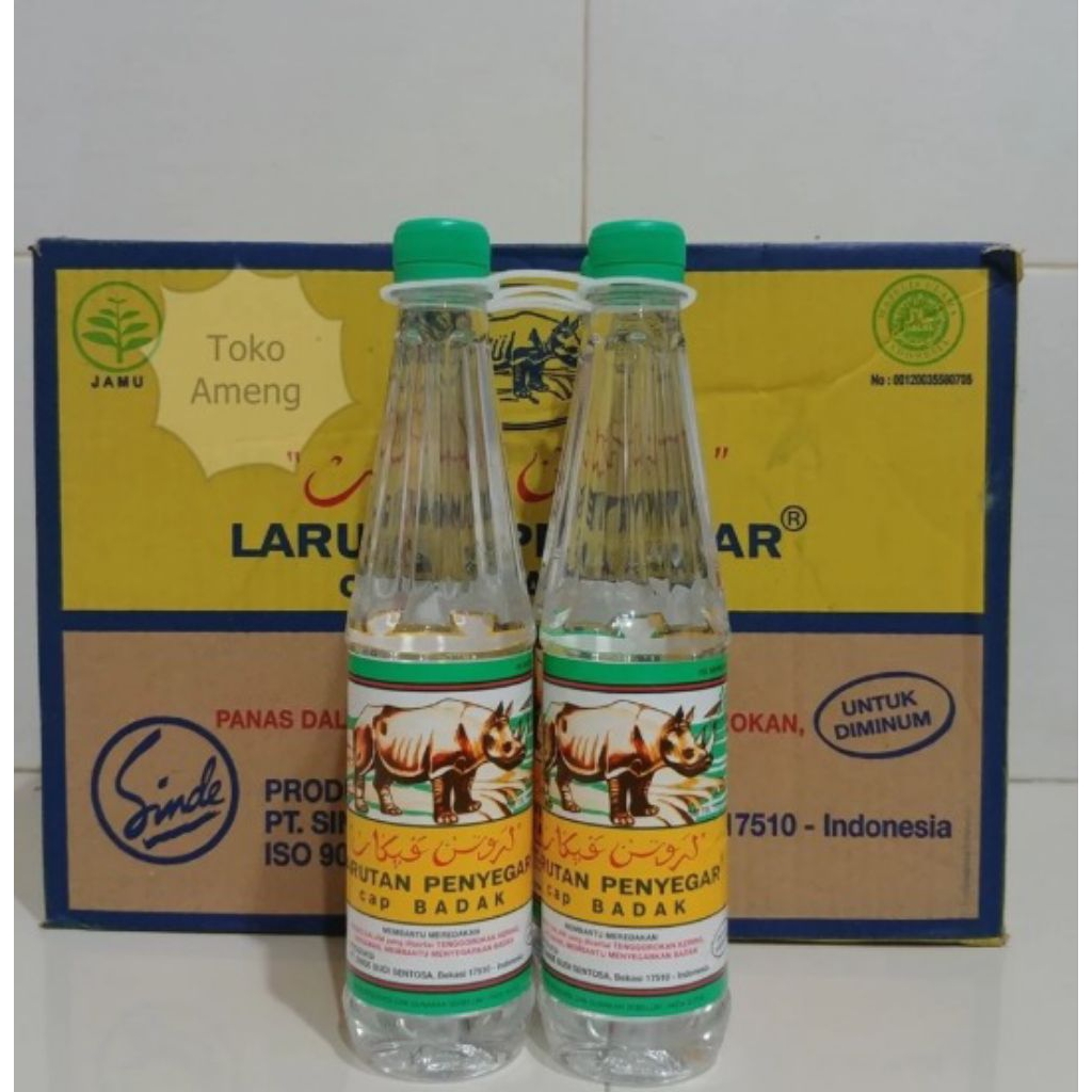 Larutan Botol Besar Cap Badak 500ml - 1 Dus (24 pcs)