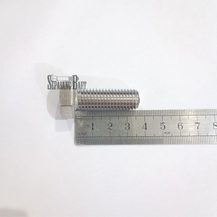 M12 x 35 Baut Hexagon Stainless 304 M12x35