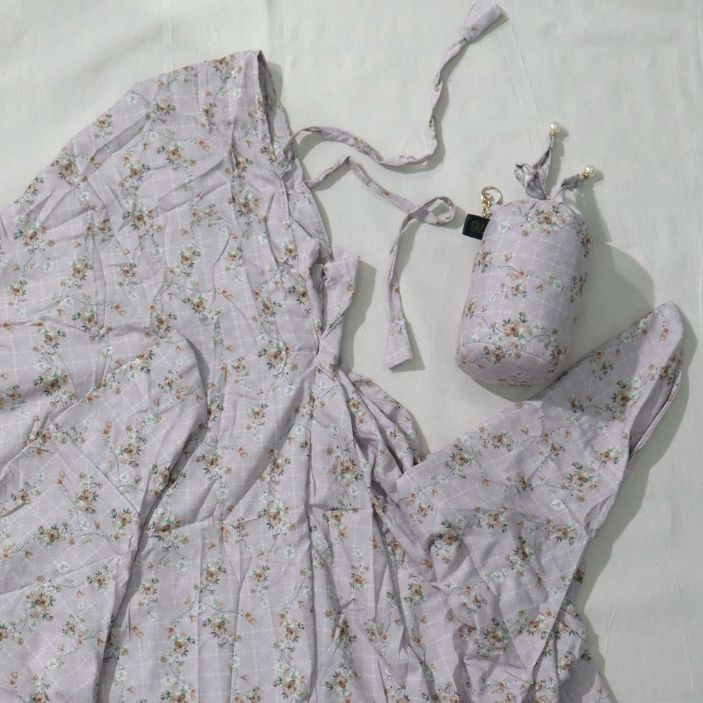 Full Set Mukena Terusan Travel 2in1 Parasut Korea Stretch Dewasa Jumbo + Sajadah Traveling Motif