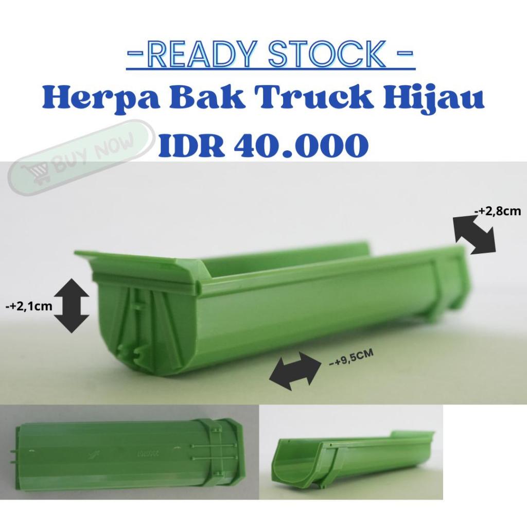 Herpa Bak Truck Hijau, 1:87 HO