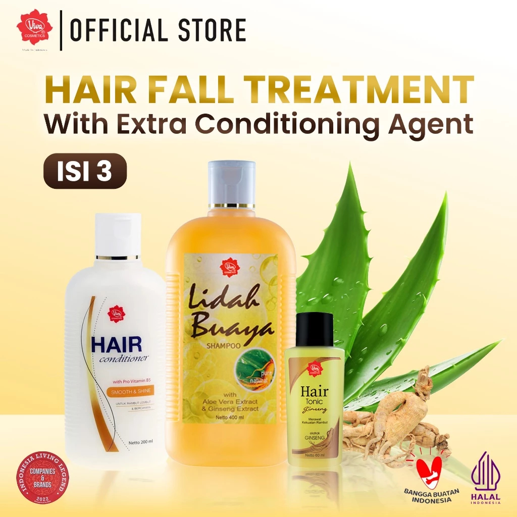 Promo Viva Paket Perawatan Rambut Rontok - Paket Hair Fall Treatment with extra Conditioning Agent