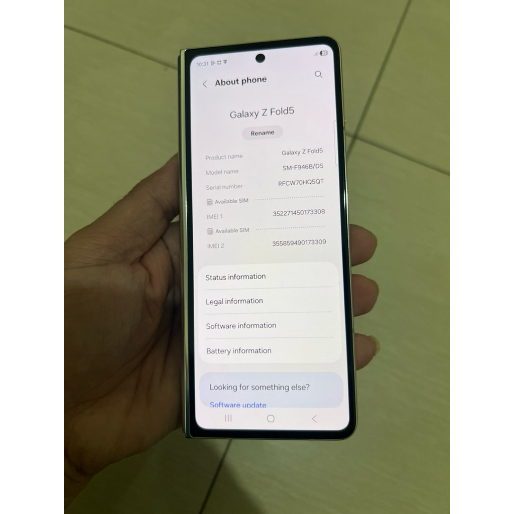 Samsung Galaxy Z fold 5 5G 12/512GB Ex Inter bekas