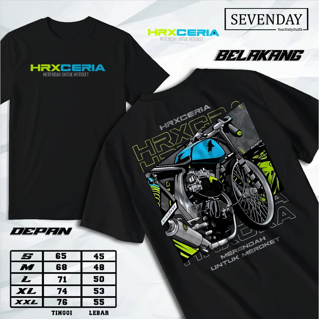 Tshirt Kaos hrx ceria - Kaos Racing Kaos distro -  Kaos Sablon T-shirt Pria Atas pria Viral Terbaru