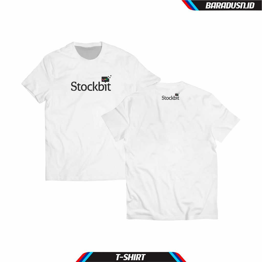 Kaos Stockbit Sekuritas / Kaos Katun Combed 24s Premium Terlaris | Unisex Pria Wanita