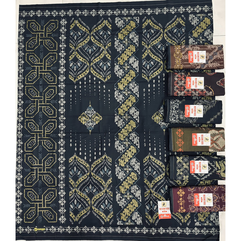 SARUNG MANGGA GOLD KEMBANG Motif Batik