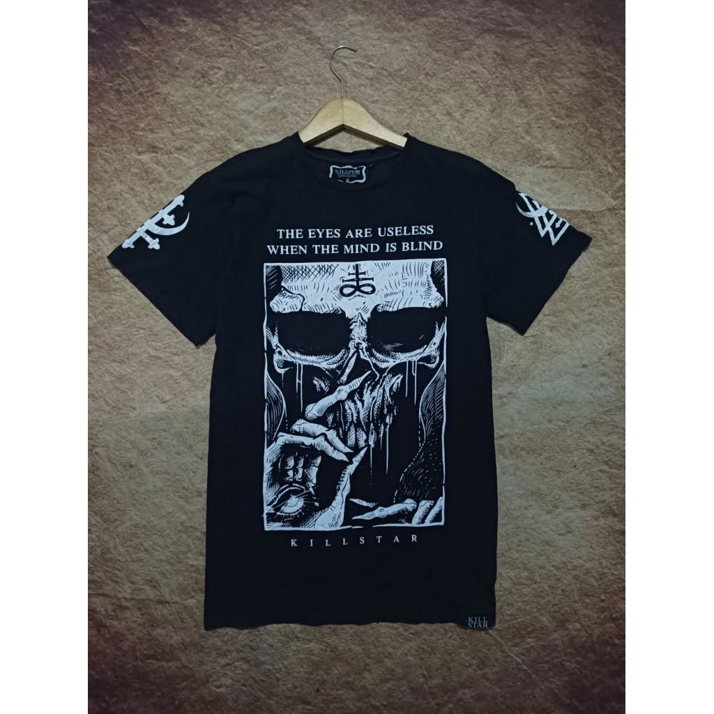 tshirt kaos killstar gambartengkorak fullprint big logo big swoosh murah keren bekas pakai