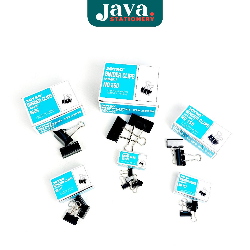 Binder Clip Joyko / Penjepit Kertas Kecil & Besar / Klip Kertas Joyko Stationery