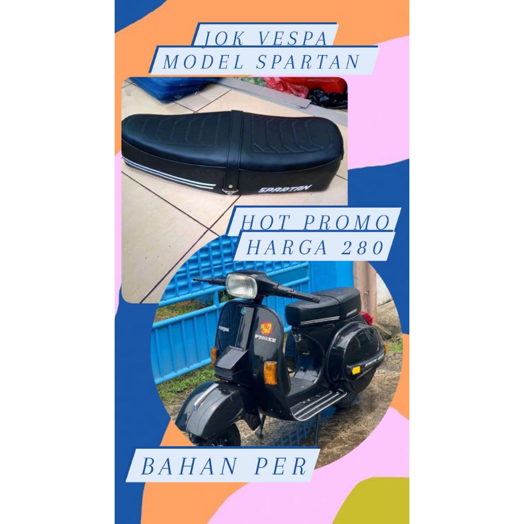 jok vespa model vespatan/Spartan untuk vespa PX, super, exclusif bahan per