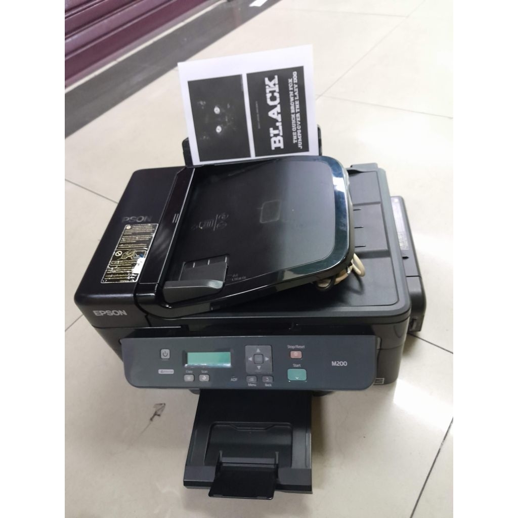 Epson M200 printer scan copy hitam putih F4