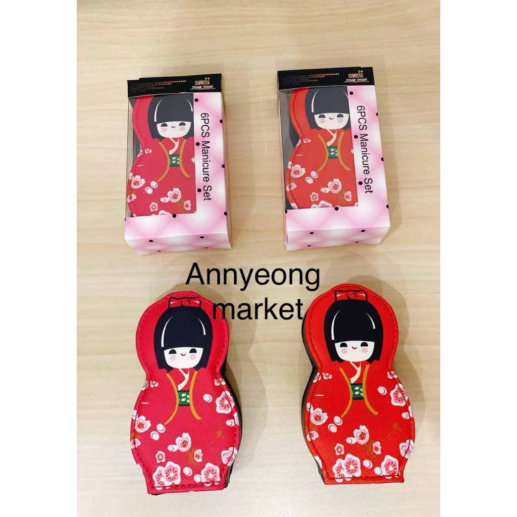 Gunting kuku set isi 6 souvenir  jepang set gunting kuku Japanese girl