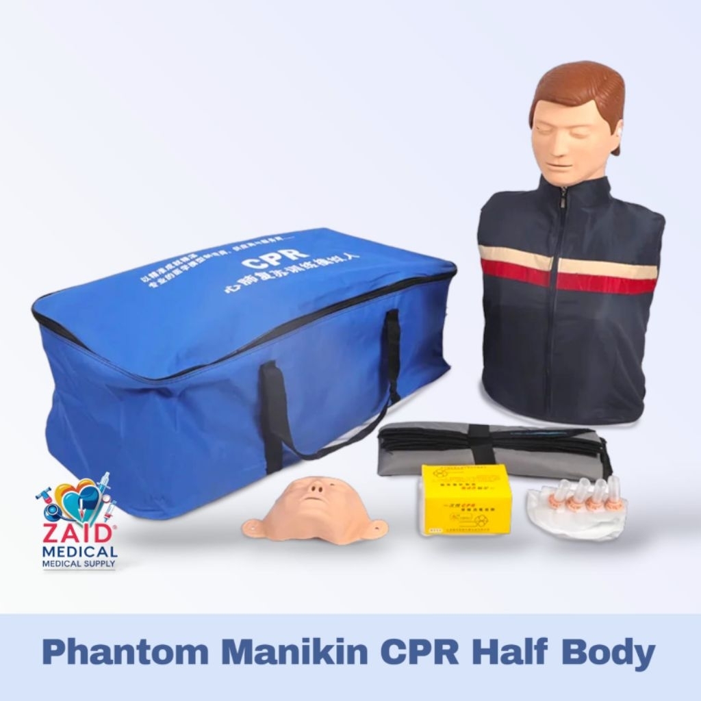Phantom Manikin CPR Half body Dengan Asesoris/ Manikin CPR Half body