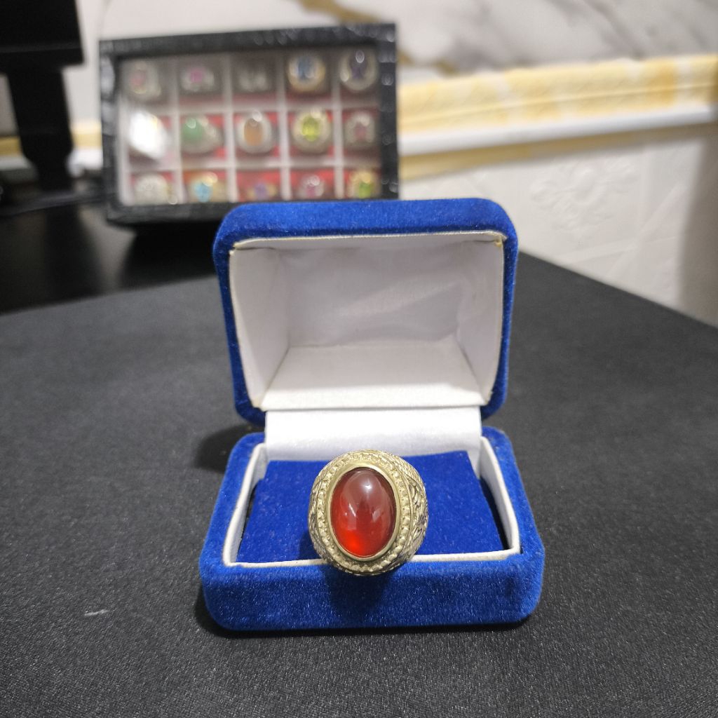 Batu Natural Cempaka Aceh Red Carnelian Raflesia Bengkulu