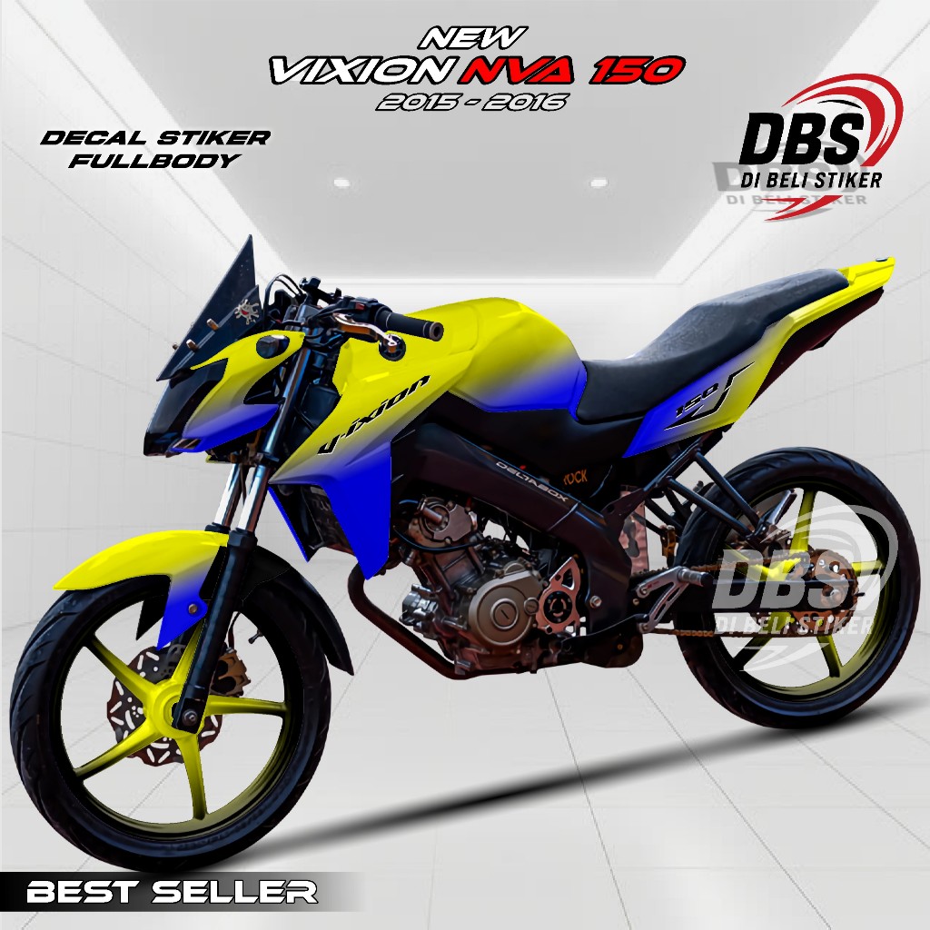 Stiker New Vixion NVA / Advance 2015-2016 Fullbody Stiker Vixion Advance NVA Variasi Bunglon DBS460